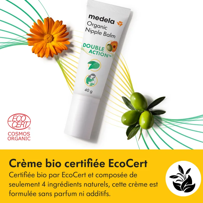 Baume double action bio pour mamelons 40g