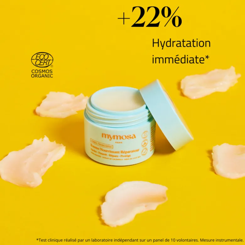 Baume nourrissant réparateur bio zones fragilisées Made in France 30 ml Mymosa