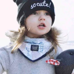 Bavoir bandana cache-cou stella blanc