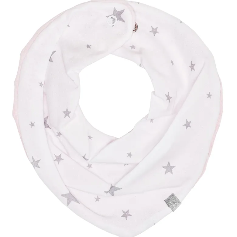 Bavoir bandana cache-cou stella blanc