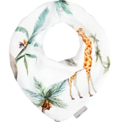 Bavoir bandana coton safari