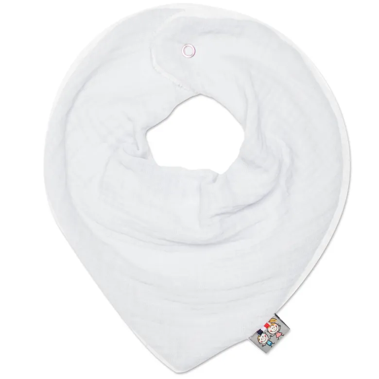 Bavoir bandana gaze de coton jeanne