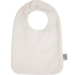 Bavoir en gaze de coton jeanne beige