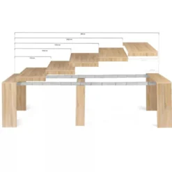 Belli table console extensible - 3 m