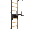 Benchk 722b espalier bois métal noir.
