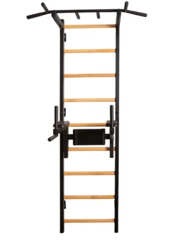 Benchk 722b espalier bois métal noir.