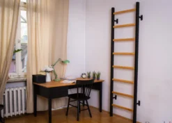 Benchk 200b espalier bois métal noir