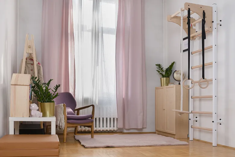 Benchk211w+a204espalier bois métal blanc