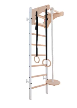 Benchk211w+a204espalier bois métal blanc