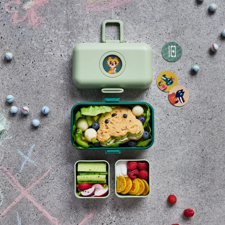 Bento compartimenté enfant 800ml vert