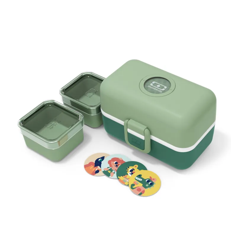 Bento compartimenté enfant 800ml vert