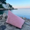 Berlingot - coussin méditation rose poudré