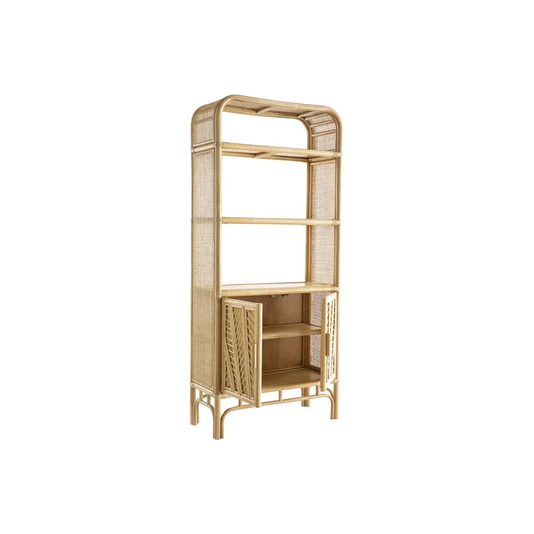 Bibliothèque en rotin naturel l80 cm galon