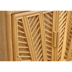 Bibliothèque en rotin naturel l80 cm galon