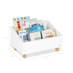 Bibliothèque pour enfants ando blanc