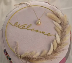 Bijou de grossesse bola avec chaîne - classique or