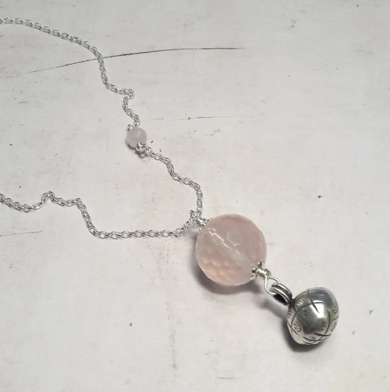 Bijoux de grossesse quartz rose