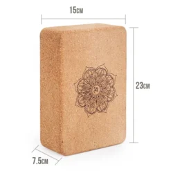Bloc de yoga liège mandala - ep 7,5 cm