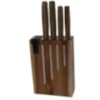 Bloc natural life avec 4 couteaux acacia