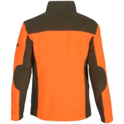 Blouson polaire brodé polyester kaki orange taille m à 4xl