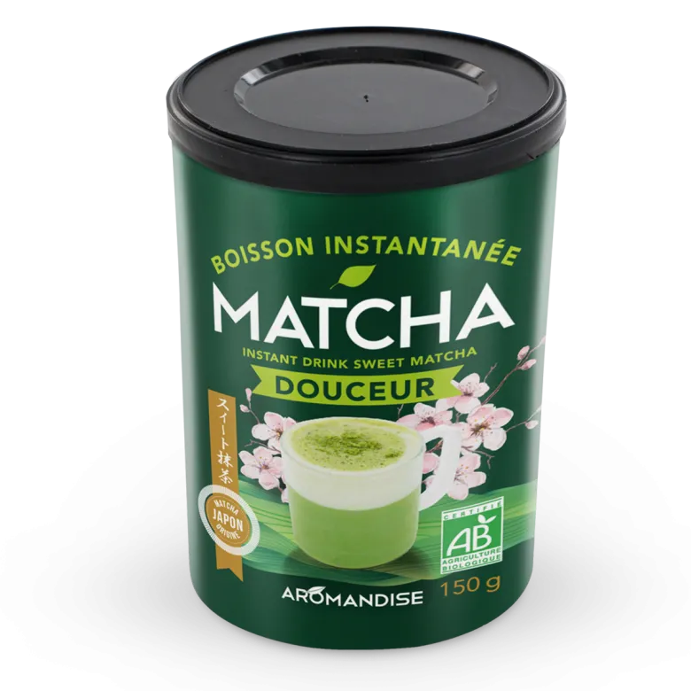 Boisson instantanée matcha douceur bio gourmande uji japon 150g