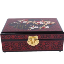 Boite a bijoux-motif fleurs de cerisier