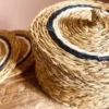 Boite de 6 dessous de verres en herbes naturelles d10cm