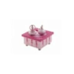 Boite musique bois ballerine rose