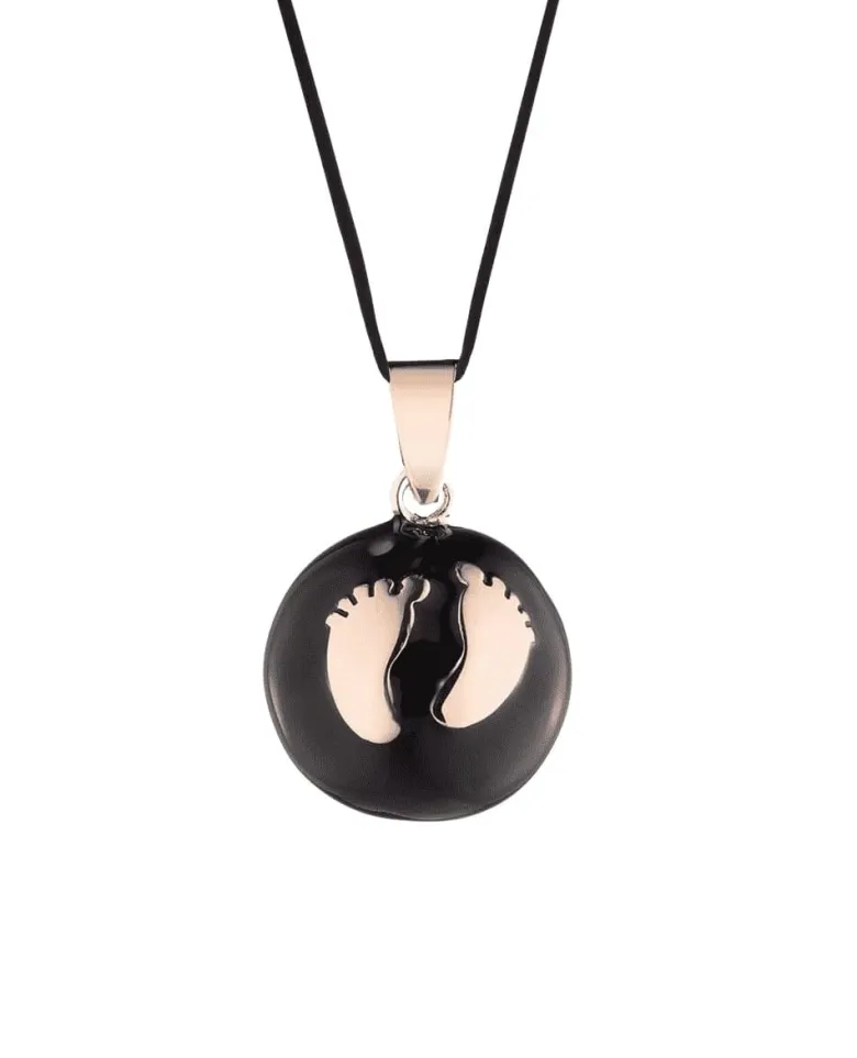 Bola de grossesse baby feet email noir