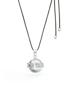 Bola de grossesse - déesse - rhodium