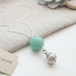 Bola de grossesse quartz bleu argent 925