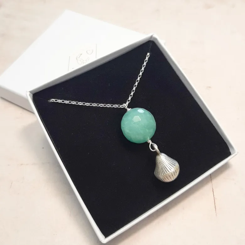 Bola de grossesse quartz bleu argent 925