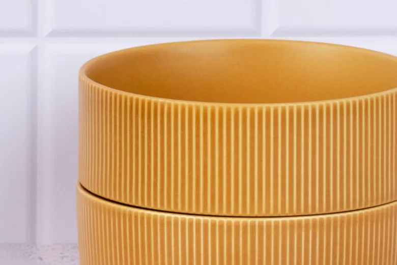 Bol 16,5cm - 4 pc - ocre
