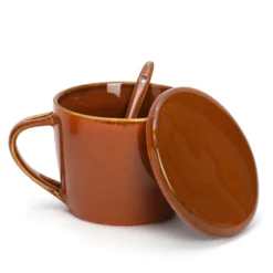 Bol à soupe avec couvercle Orange