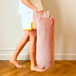 Bolster - coussin de yoga rose poudré