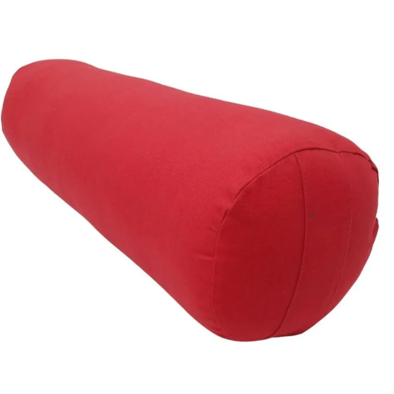 Bolster de yoga cylindrique coton et kap