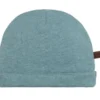Bonnet de naissance en coton bio melange stonegreen (0-3 mois)
