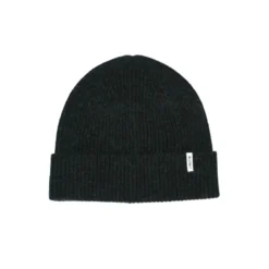 Bonnet en laine d'agneau gris foncé