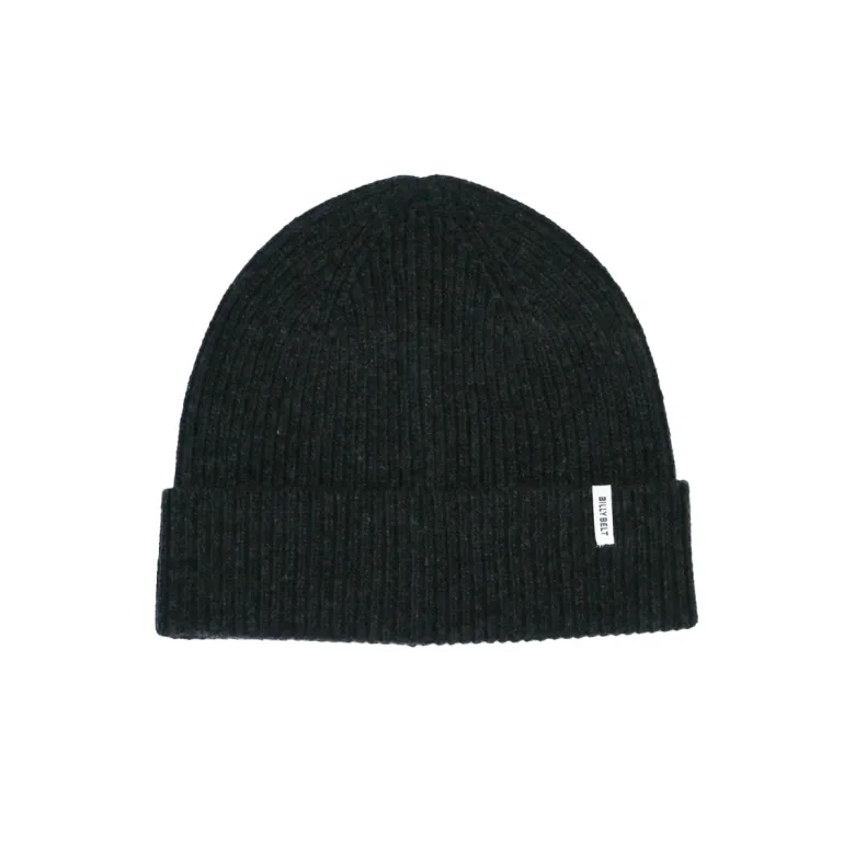 Bonnet en laine d'agneau gris foncé
