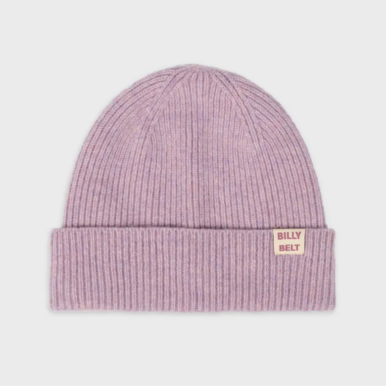 Bonnet en laine violet