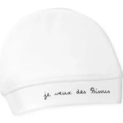 Bonnet naissance blanc 0 mois