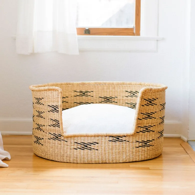 Bora, panier chien herbe naturelle m