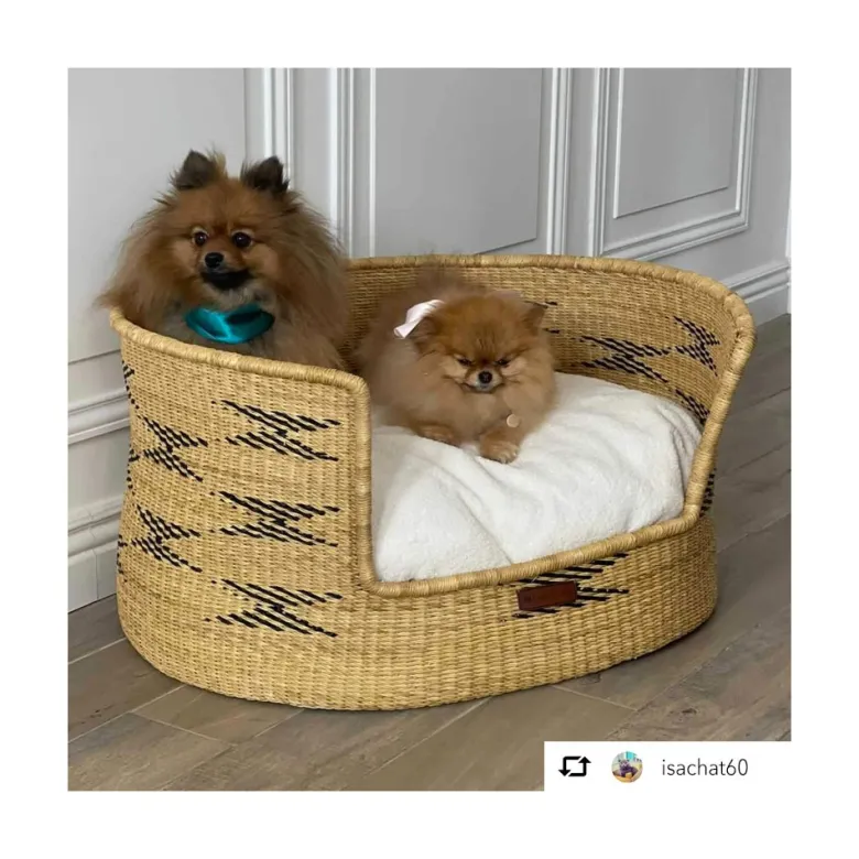 Bora, panier chien herbe naturelle m