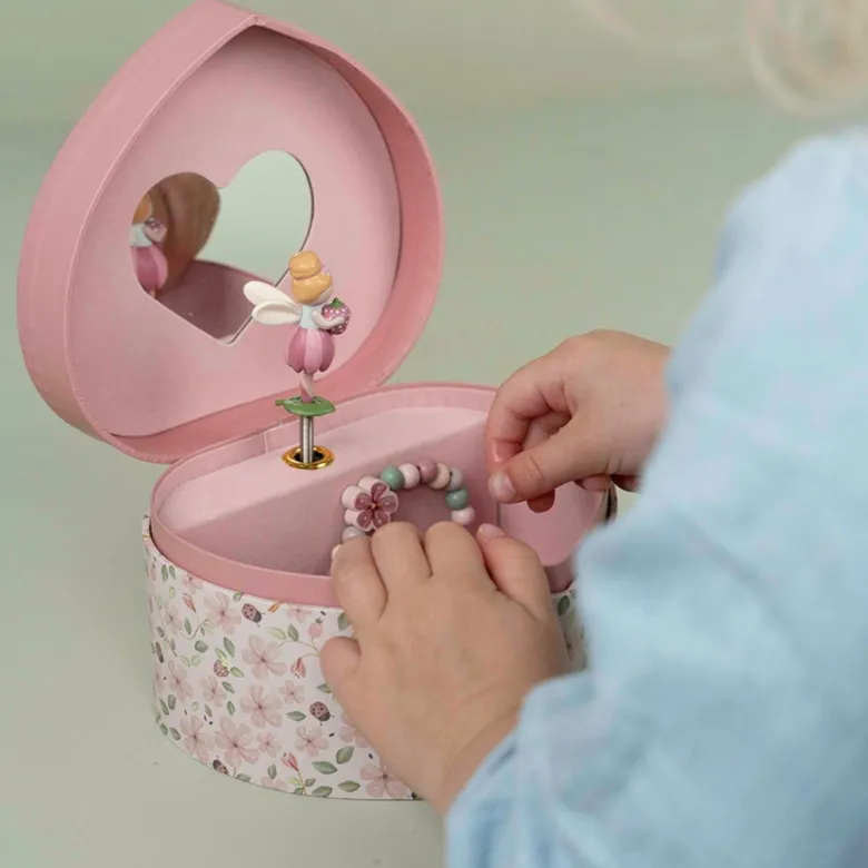 Boîte à bijoux musicale cœur