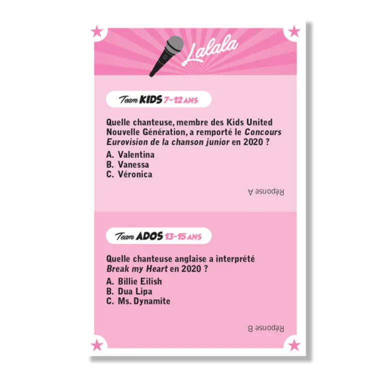 Boîte de jeu parents vs enfants