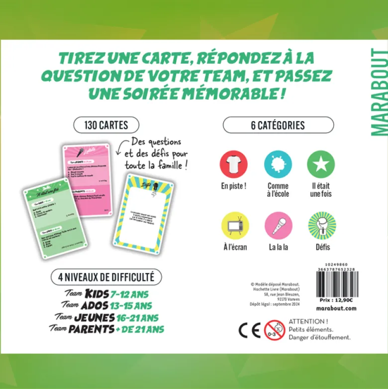 Boîte de jeu parents vs enfants