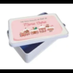 Boîte en métal train biscuits de noël