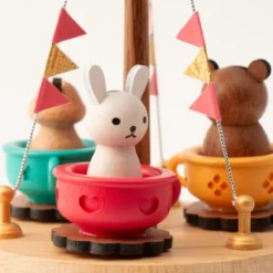 Boîte à musique tasses animaux