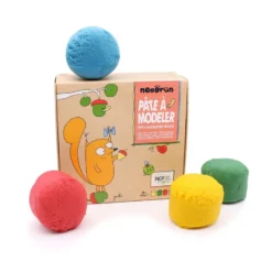 Boîte 4 pots de pâte à modeler bio