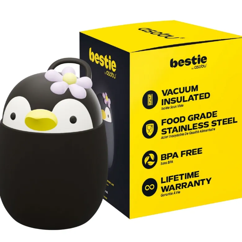 Boîte repas isotherme bestie foodie pingouin (600 ml)